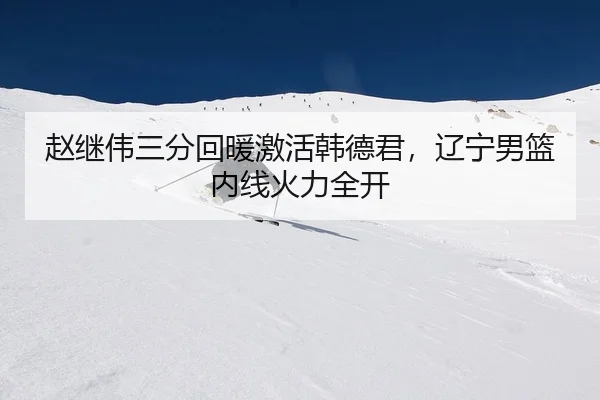 赵继伟三分回暖激活韩德君，辽宁男篮内线火力全开